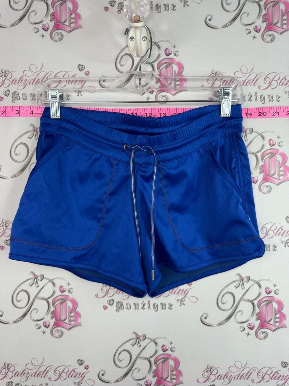 Champion shorts shiny Royal Blue Women's Athletic Drawstring Shorts